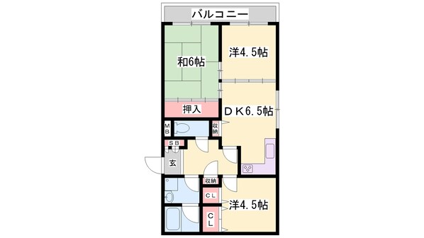 播磨高岡駅 徒歩18分 2階の物件間取画像